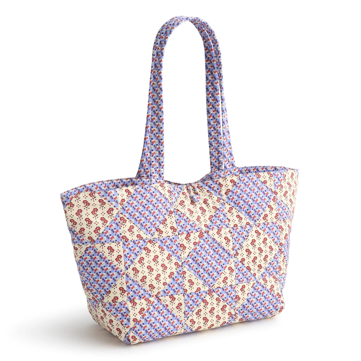 Small Hathaway Tote Bag in Rachel Ditsy Patchwork