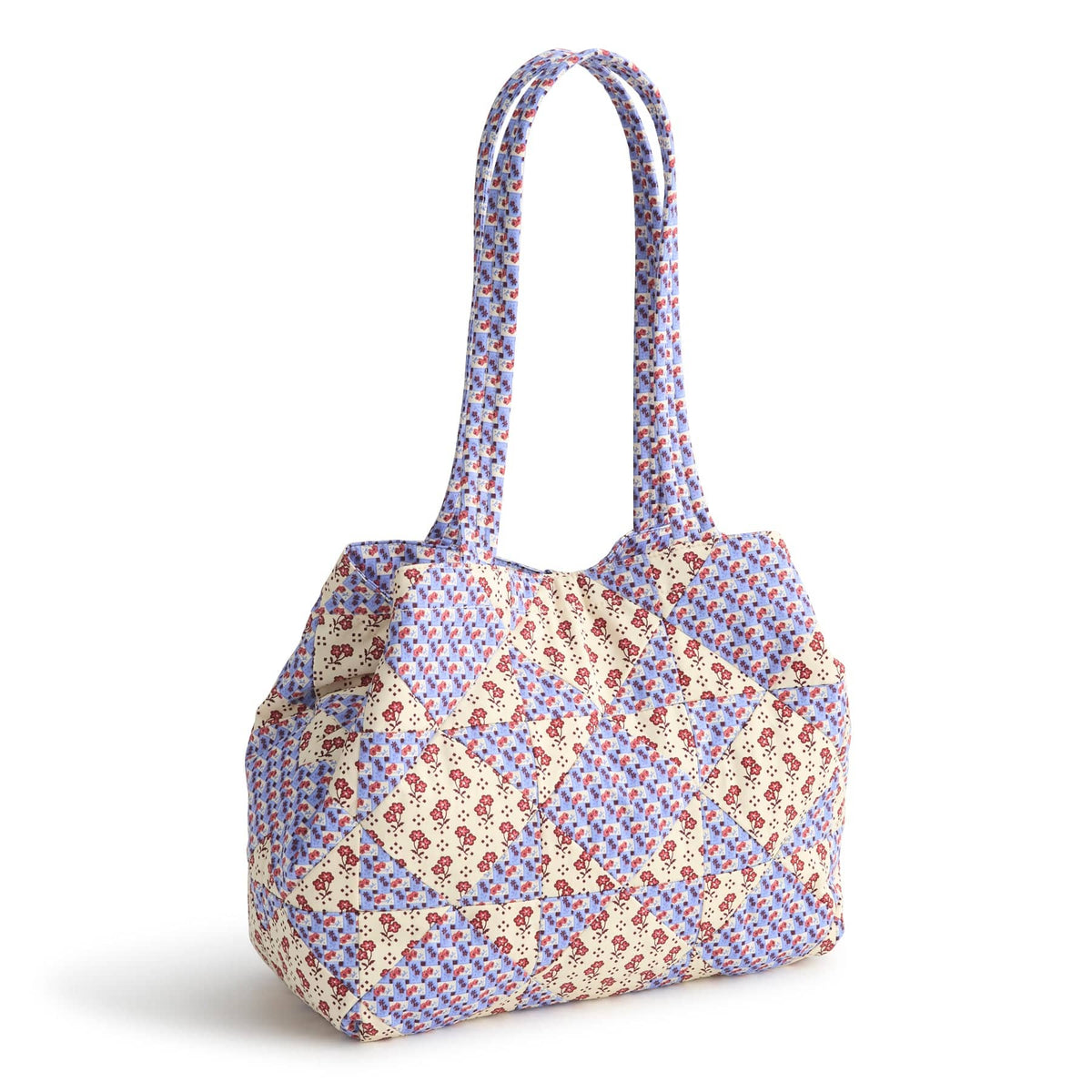 Small Hathaway Tote Bag in Rachel Ditsy Patchwork