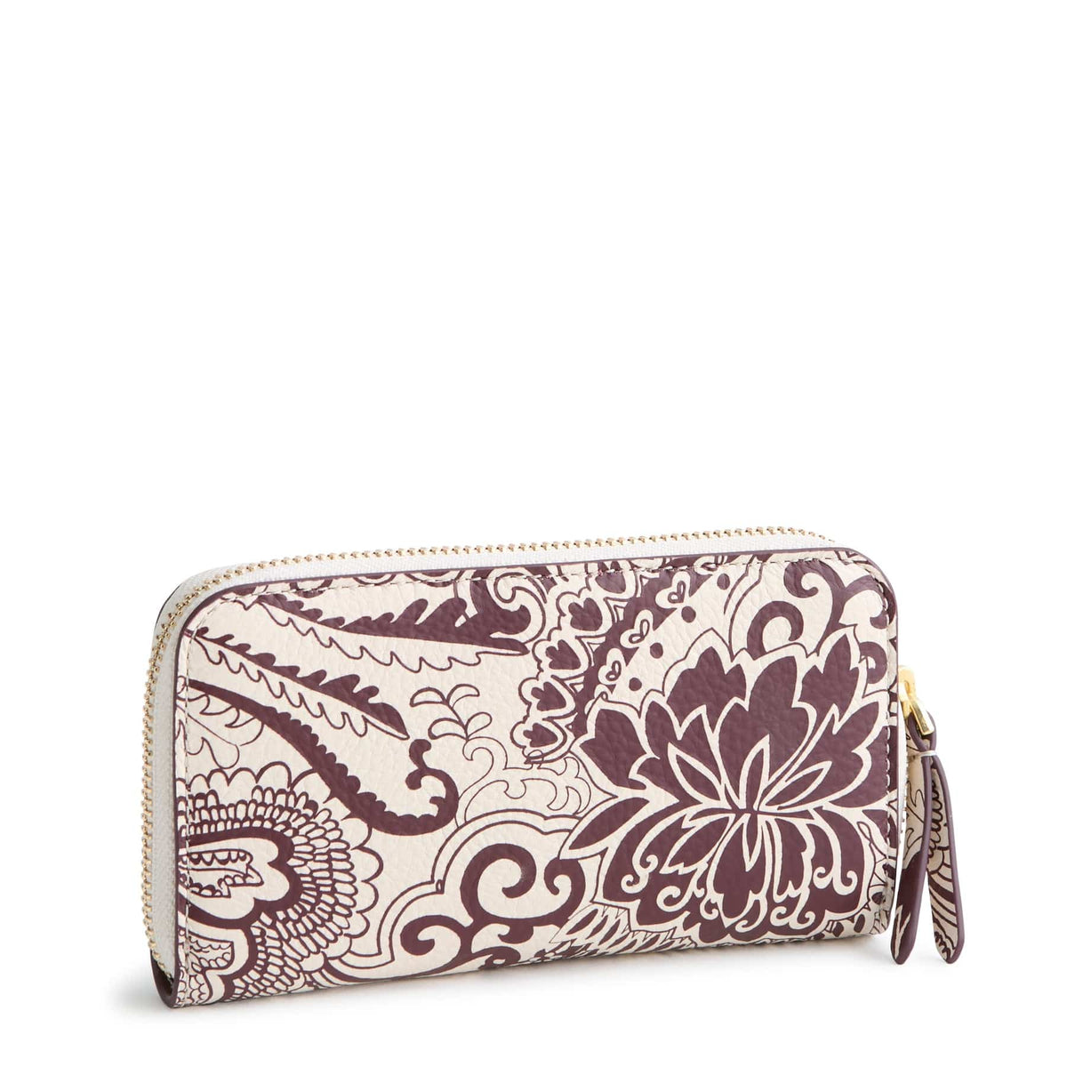 Medium Continental Wallet in Eclectic Paisley Cottage Cream