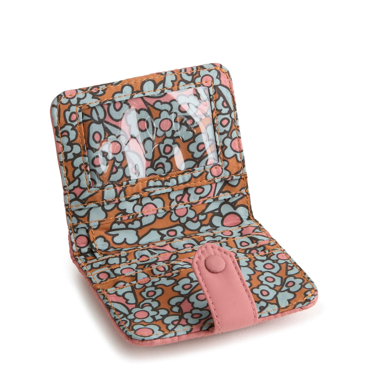 Small Tab Wallet in Withered Rose