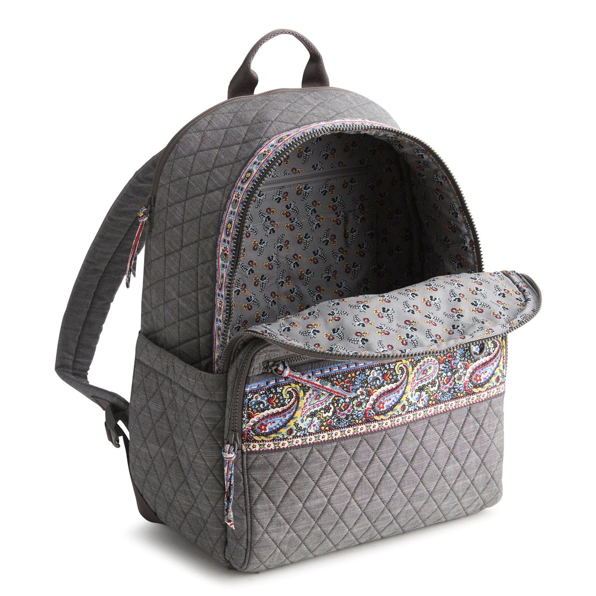 Bancroft Backpack Purse in Black Chambray