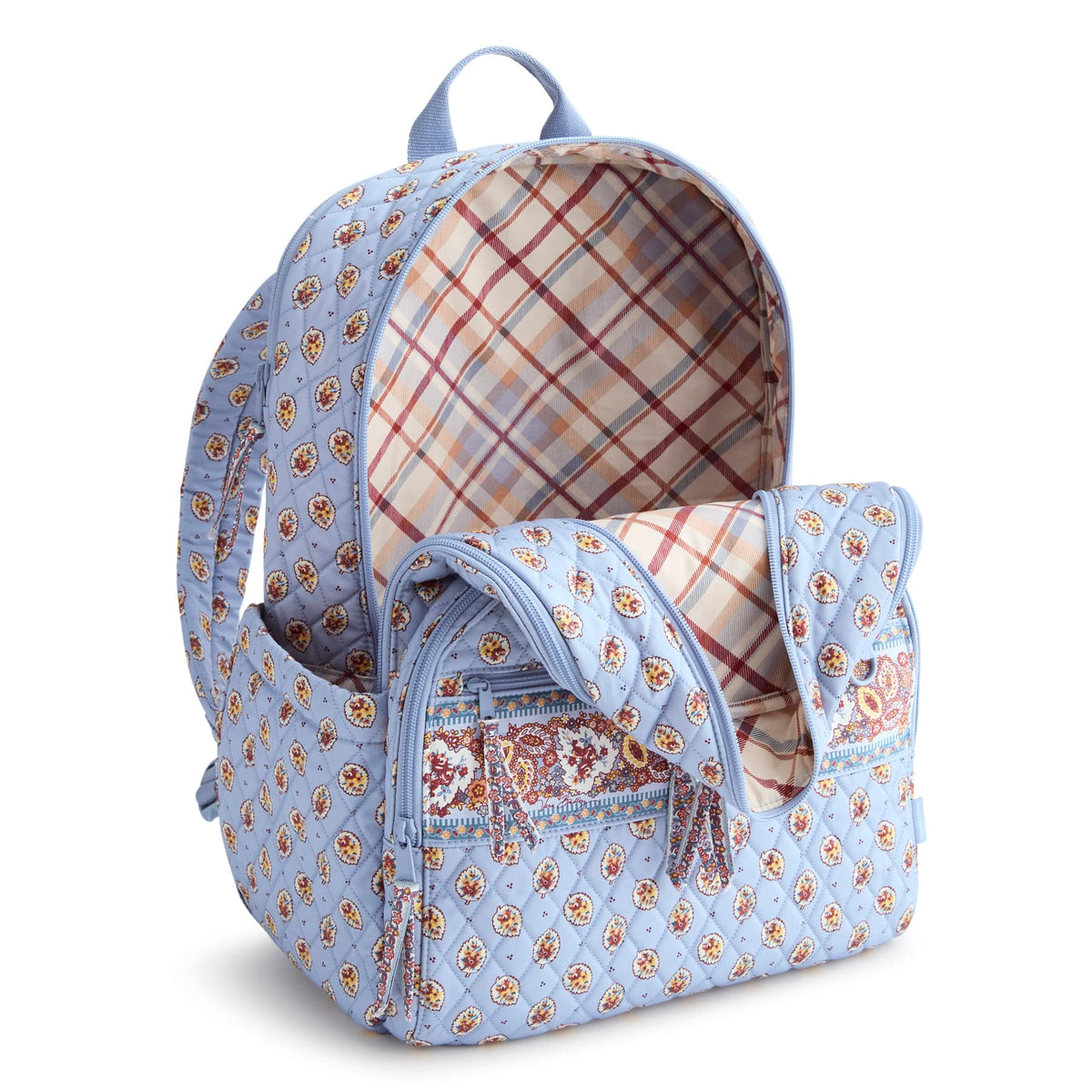 Large Bancroft Backpack in Blue Leaf