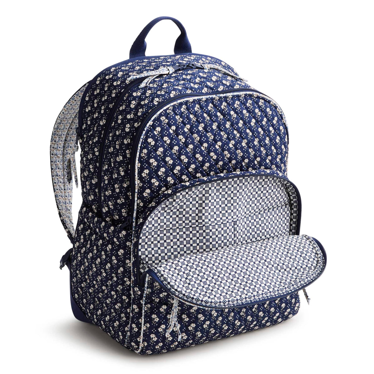 Large Bancroft Backpack in Rachel Ditsy Peacoat