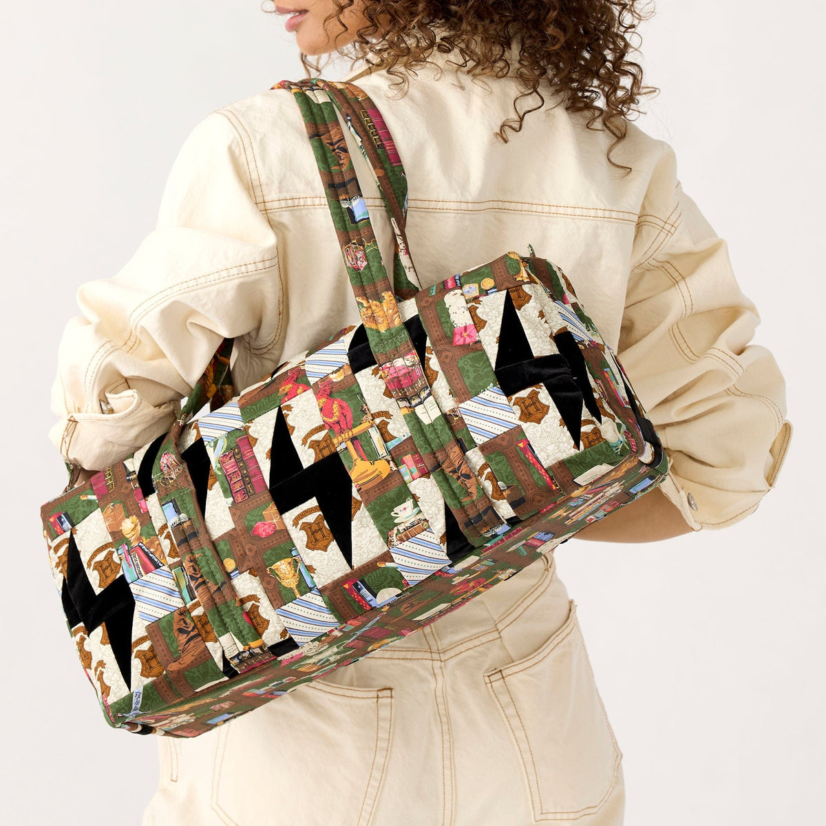 Harry Potter Small Original Duffel in Hogwarts Library Patchwork