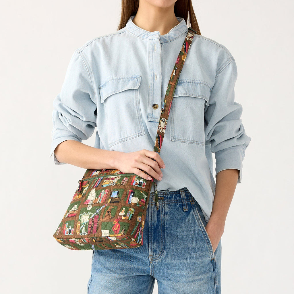 Harry Potter Original Zip Hipster Crossbody in Hogwarts Library