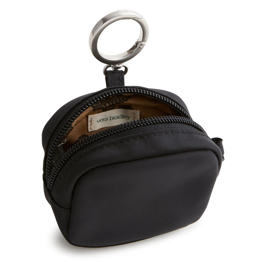 Zip Earbud Bag Charm Clip in Moonless Night