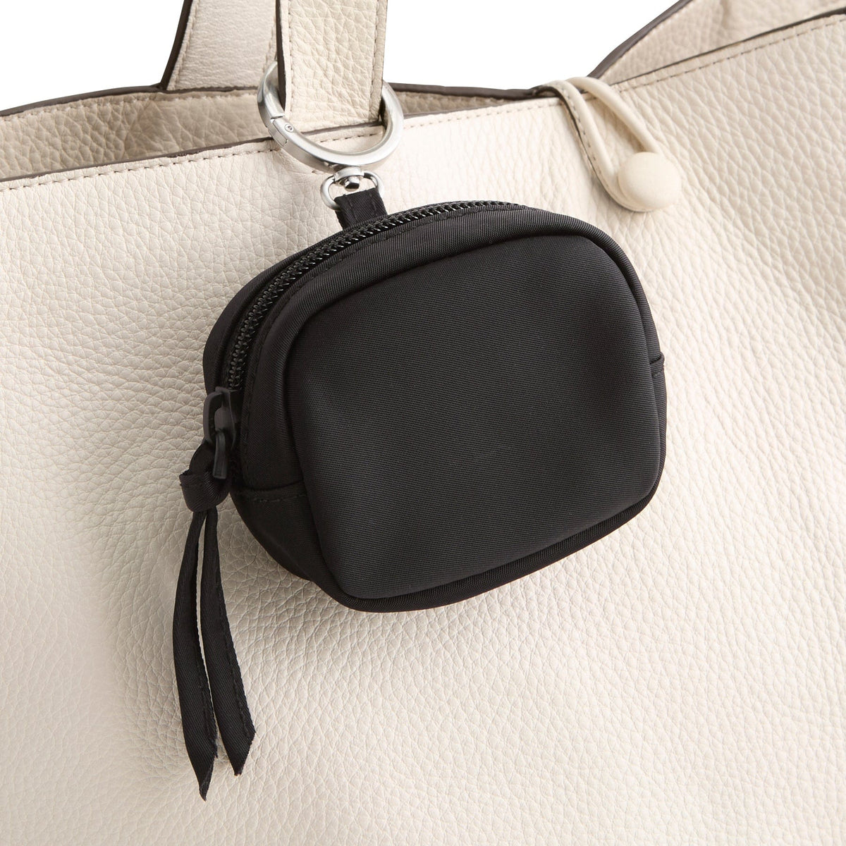 Zip Earbud Bag Charm Clip in Moonless Night
