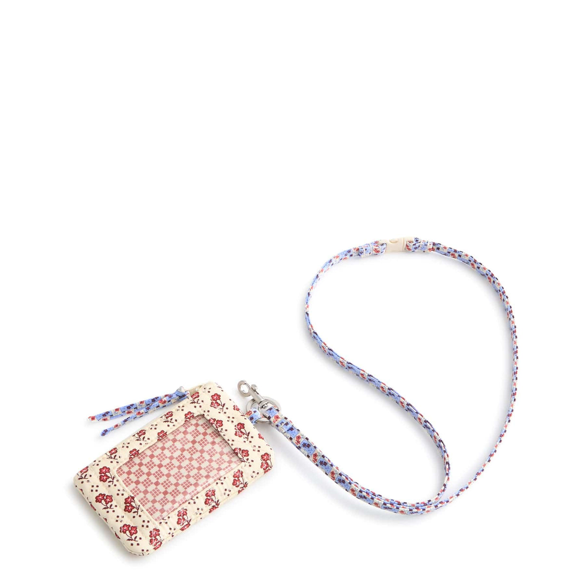 Zip ID Pouch with Breakaway Lanyard in Rachel Ditsy