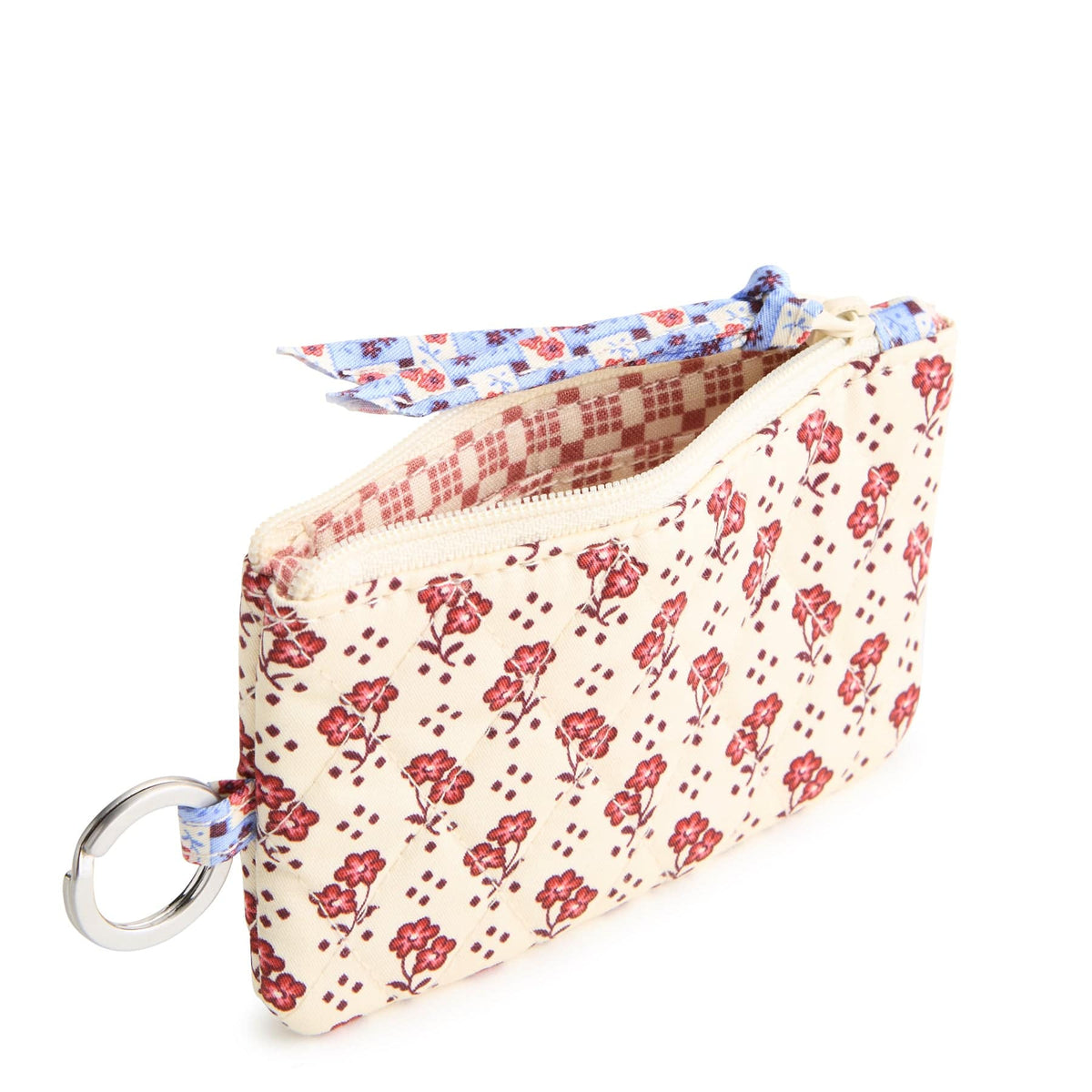 Zip ID Pouch with Breakaway Lanyard in Rachel Ditsy