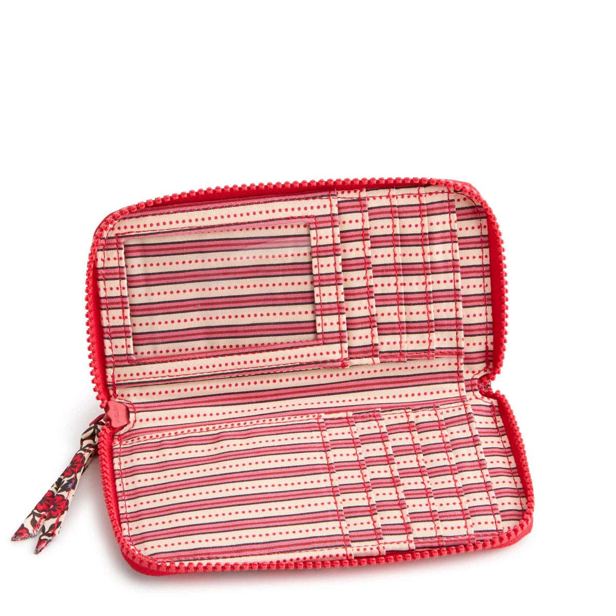 Medium Continental Wallet in Flowering Paisley Goji Berry