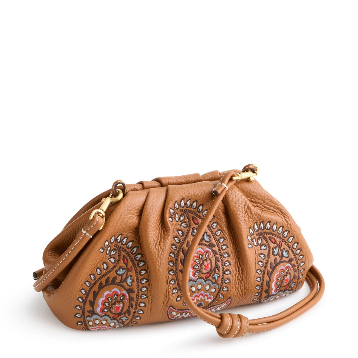 Small Taber Crossbody in Iconic Paisley Roasted Pecan