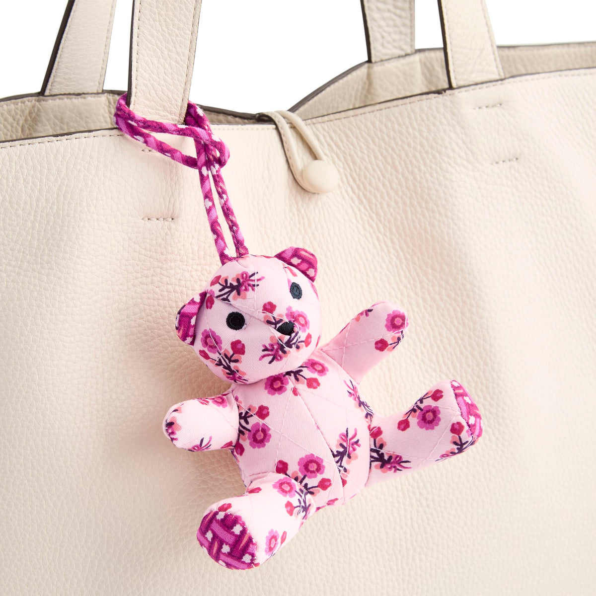 Bitty Bear Bag Charm in Melissa Ditsy Pink