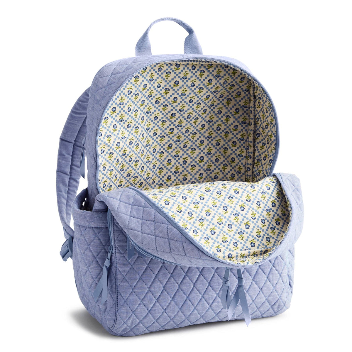 Large Bancroft Backpack in Blue Chambray