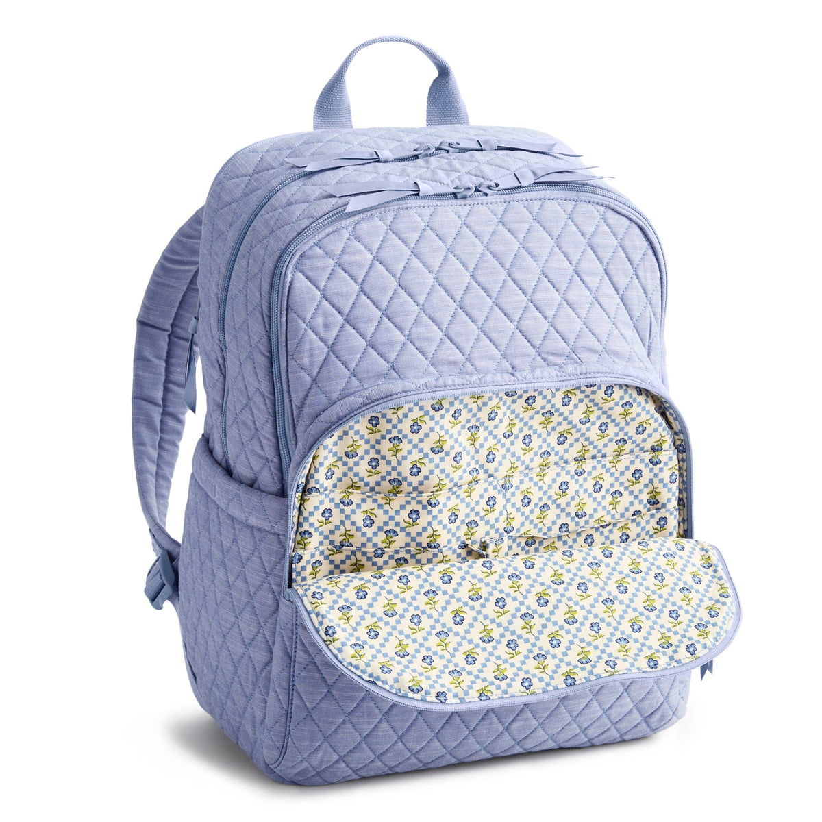 Large Bancroft Backpack in Blue Chambray