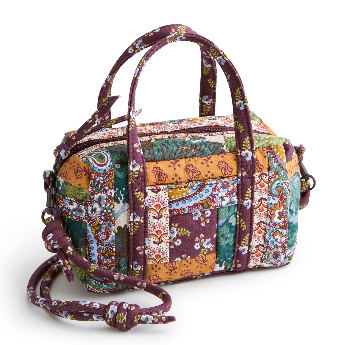 Mini Original Duffel Crossbody in Fall Harvest Patchwork