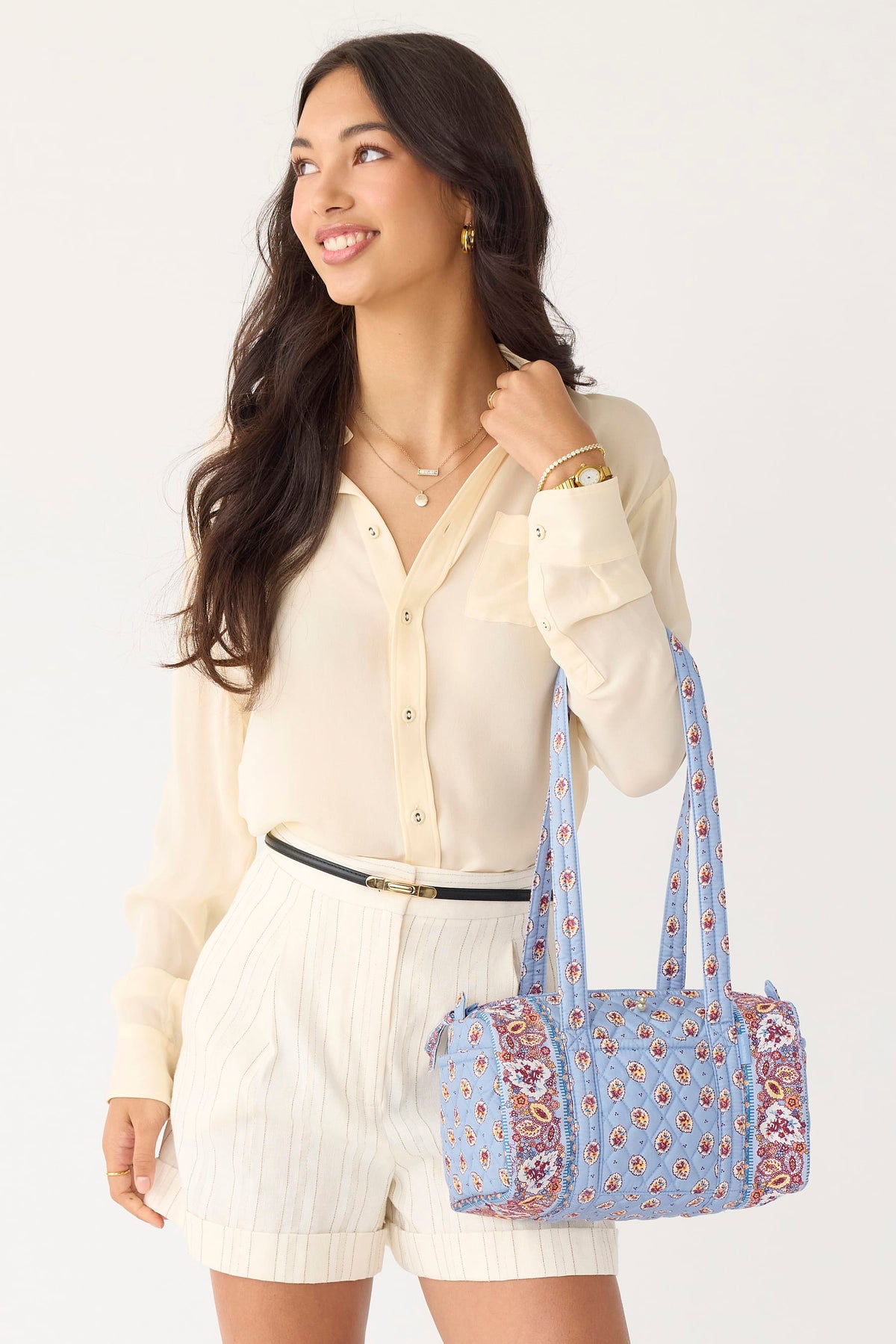 Original 100 Handbag in Blue Leaf