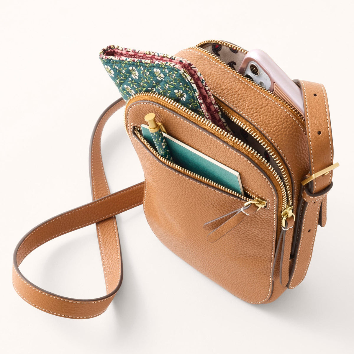 Sullivan Crossbody in Blue Chambray