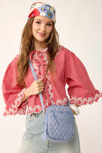Sullivan Crossbody in Blue Chambray