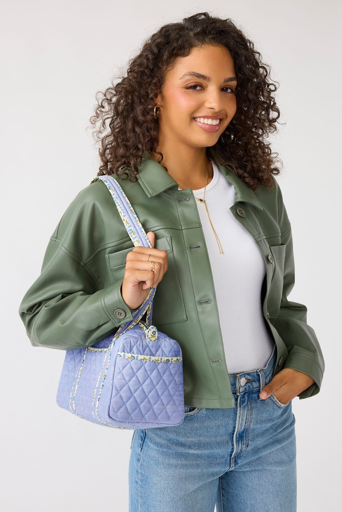 Original 100 Handbag in Blue Chambray