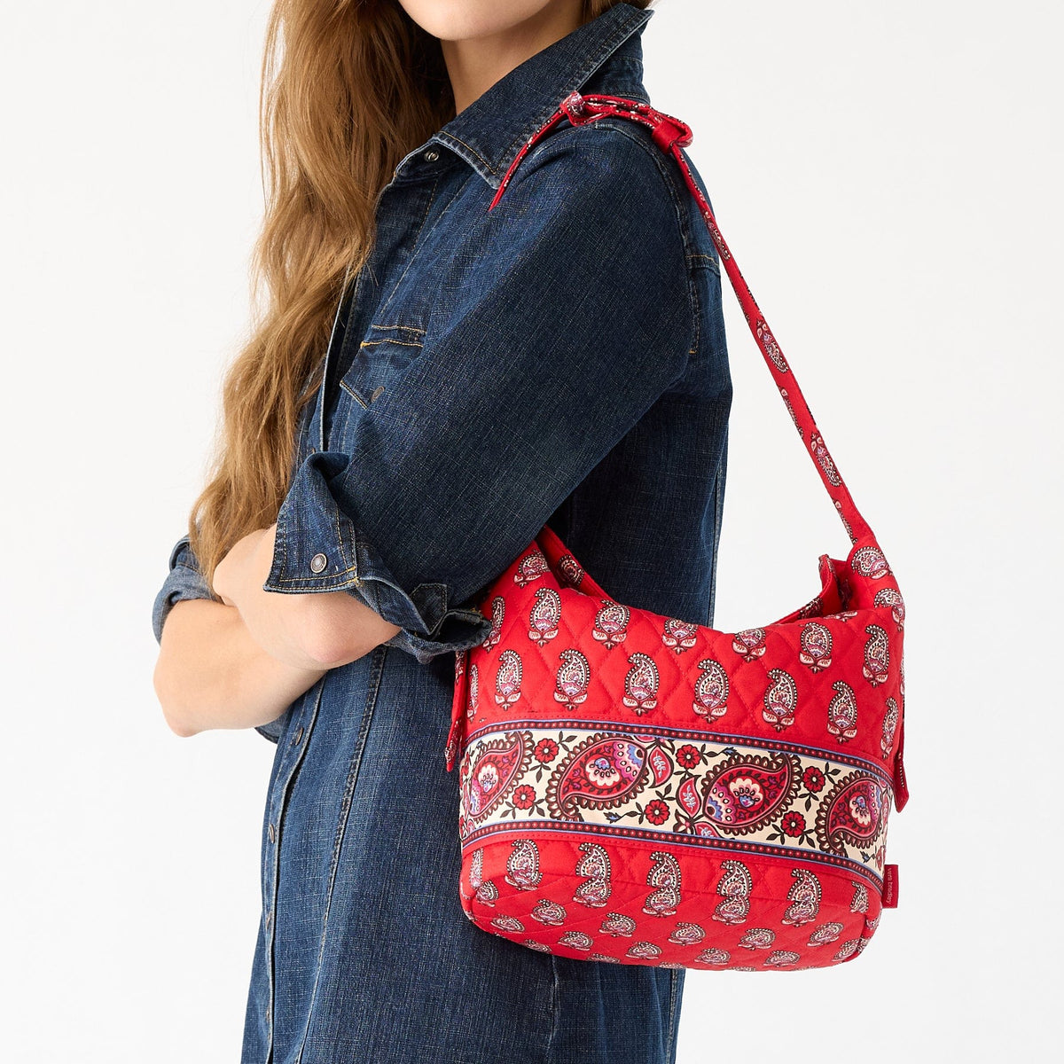 Astoria Shoulder Bag in Flowering Paisley Goji Berry