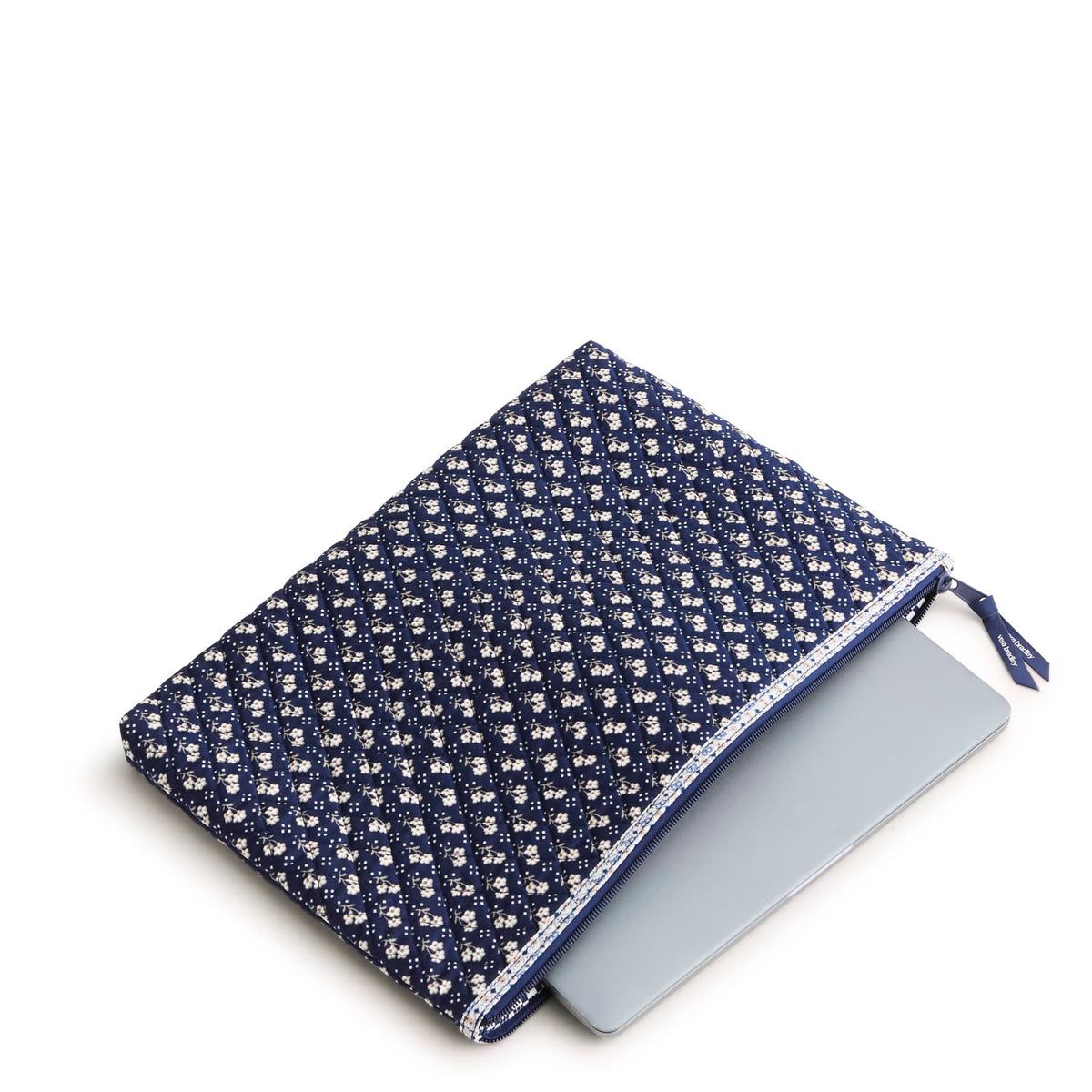 Laptop Pouch in Rachel Ditsy Peacoat