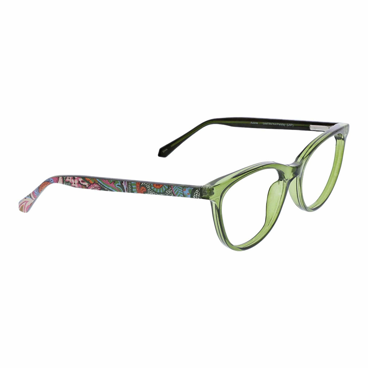 Aubrie Blue Light Reader in Leaf Me Not Paisley