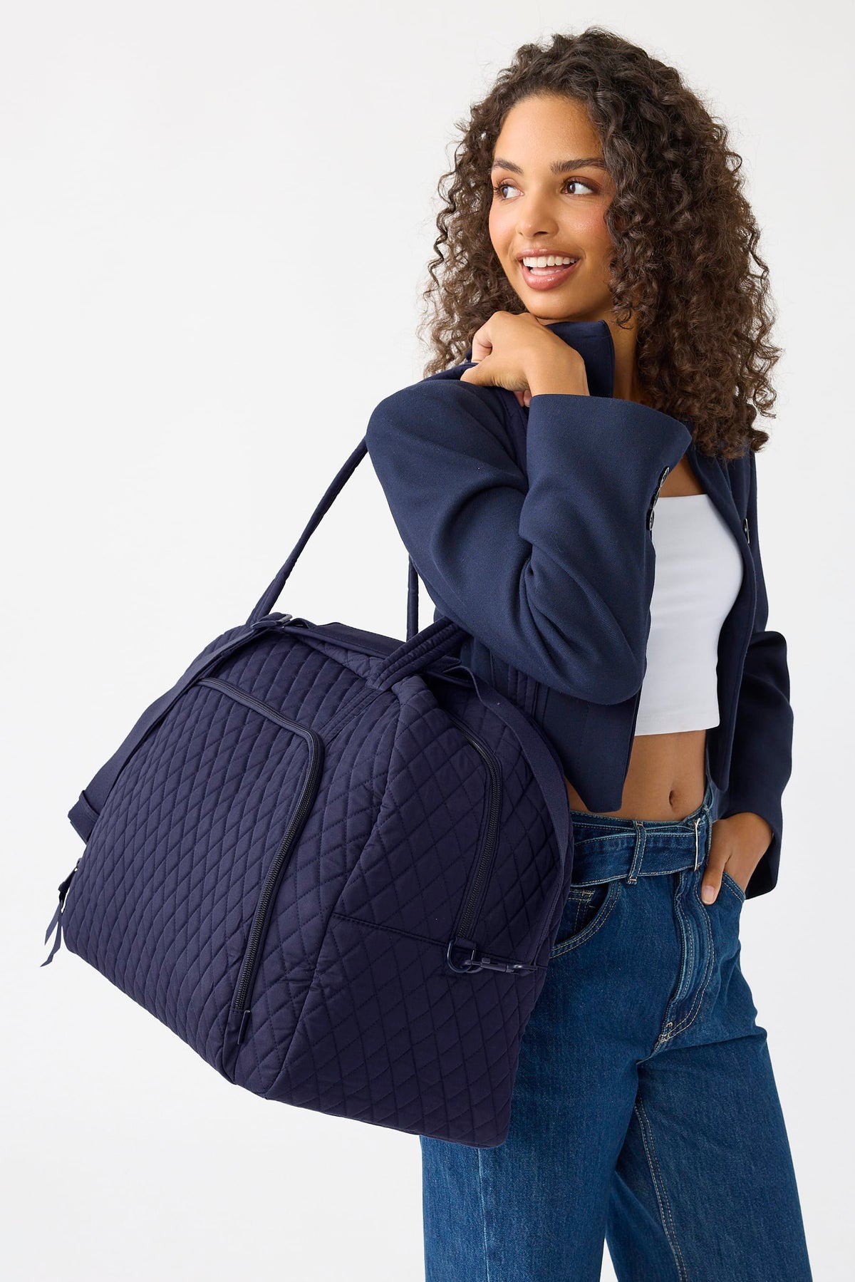 Large Weekender Travel Bag in Peacoat