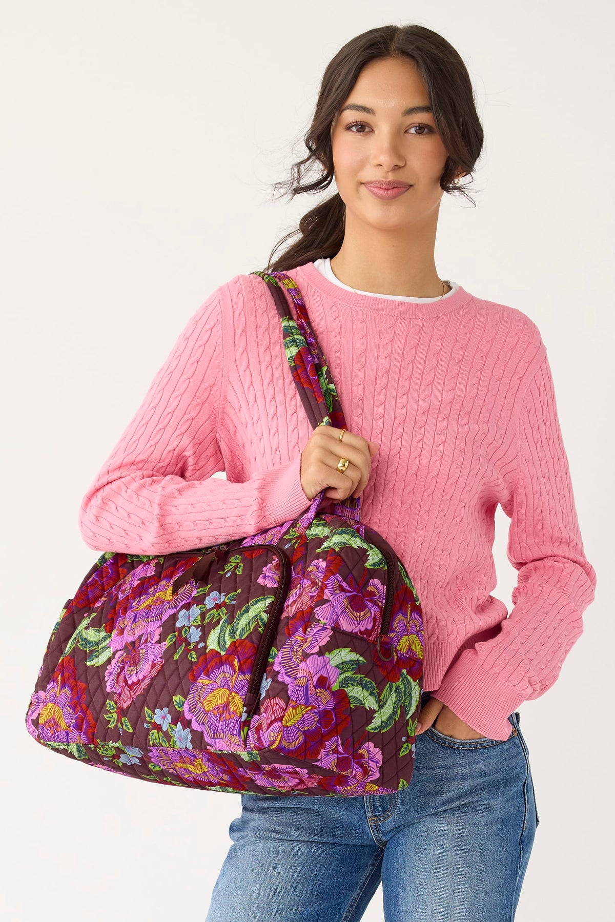 Weekender Travel Bag in Tapestry Blossoms
