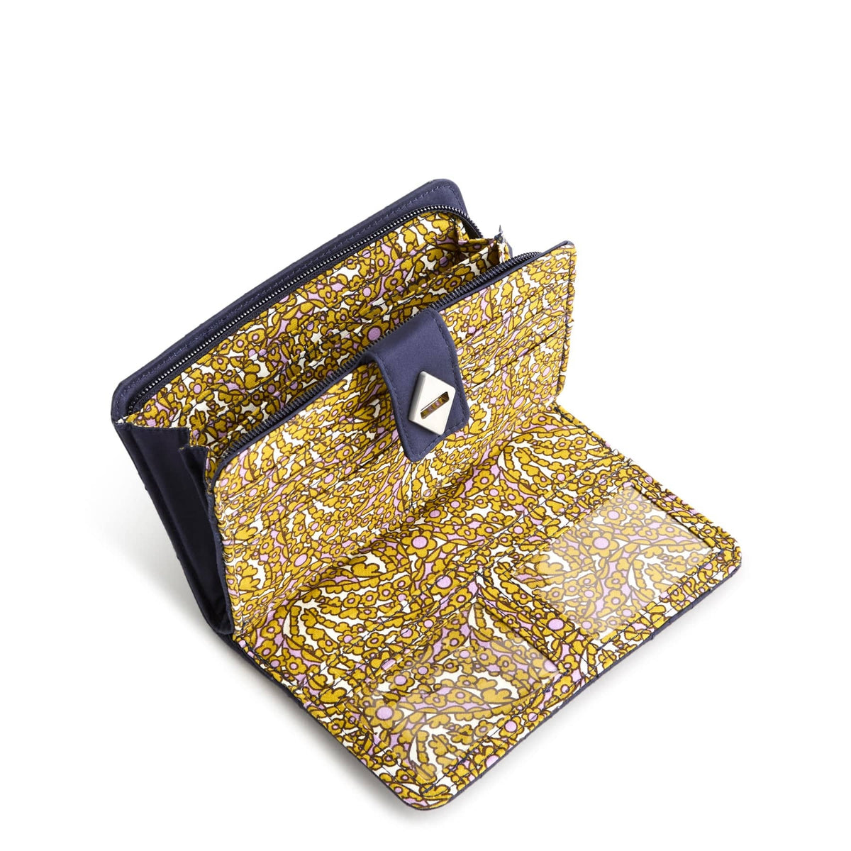 Turnlock Wallet in Peacoat