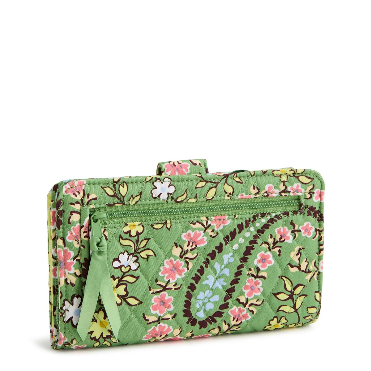 Turnlock Wallet in Hollyhock Paisley