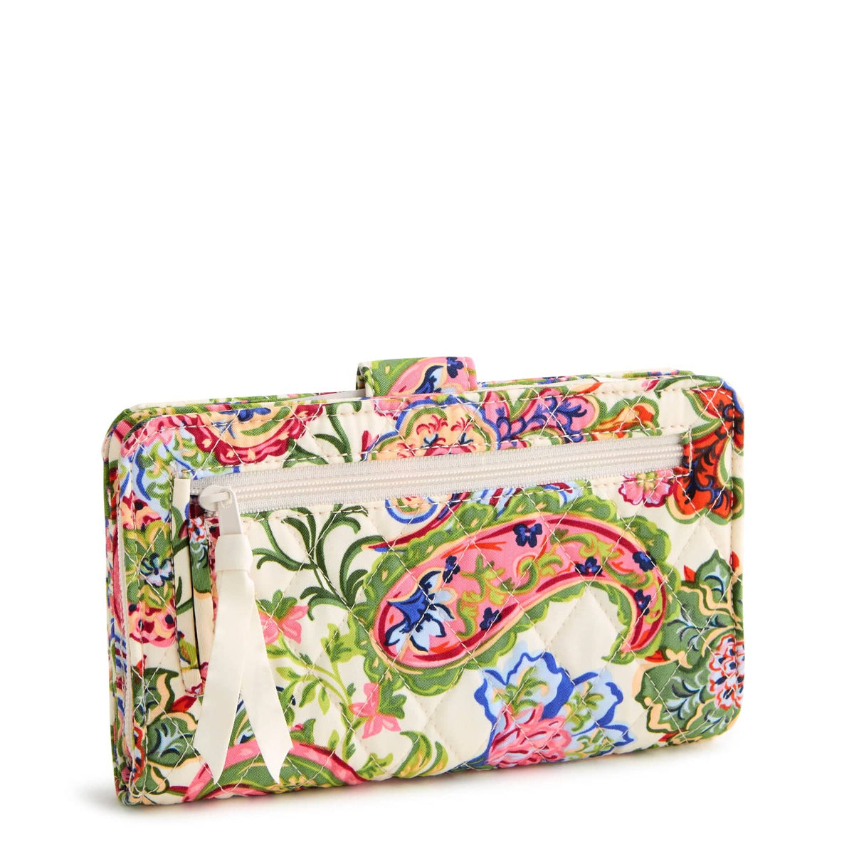 Turnlock Wallet in Vibrant Paisley