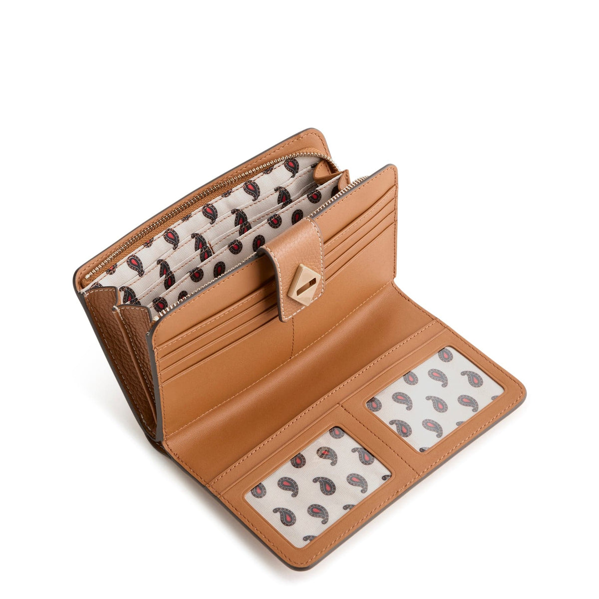 Turnlock Wallet in Roasted Pecan