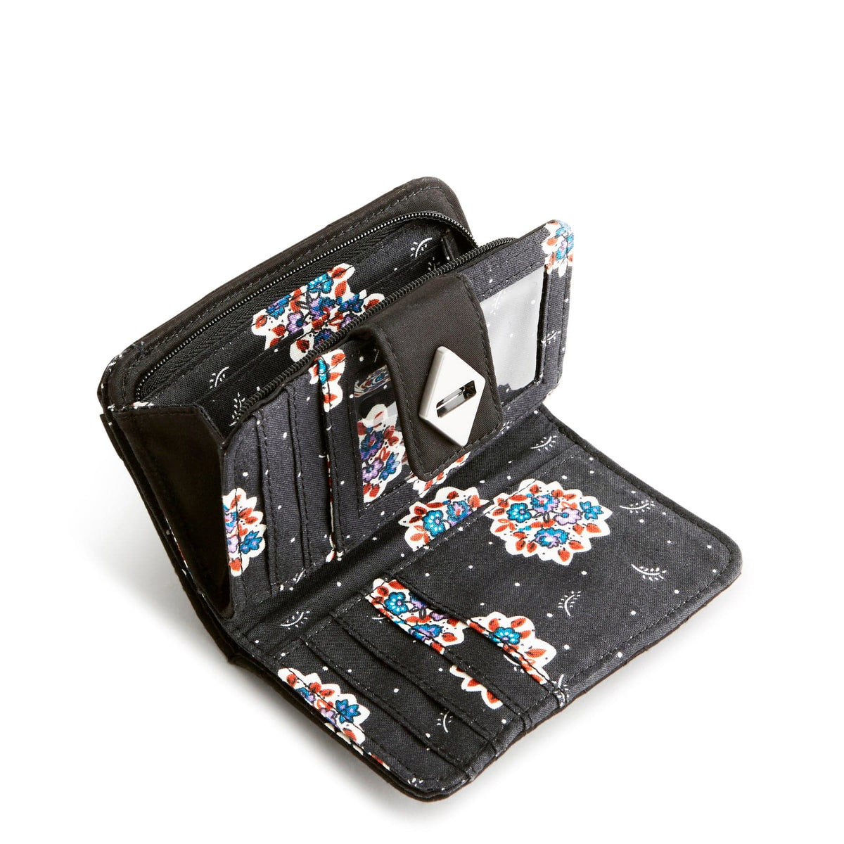 Small Turnlock Wallet in Moonless Night