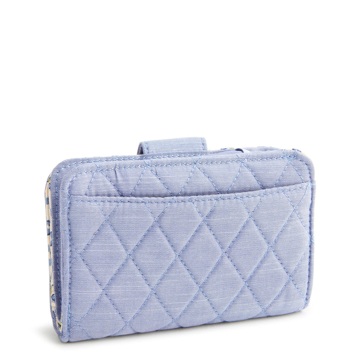 Small Turnlock Wallet in Blue Chambray