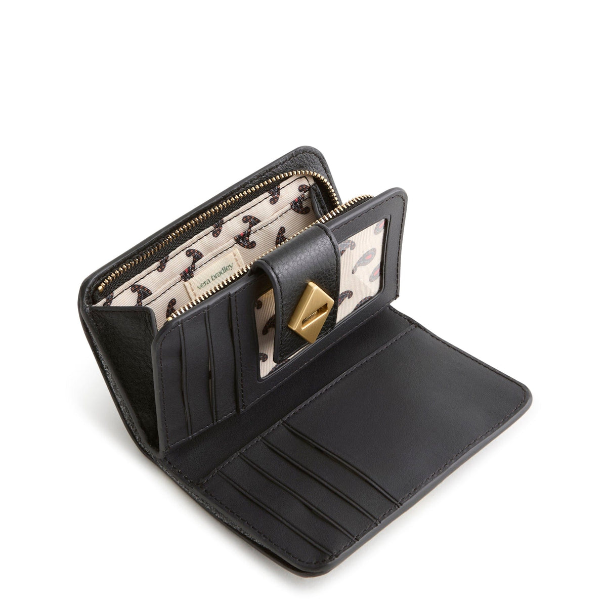 Small Turnlock Wallet in Moonless Night