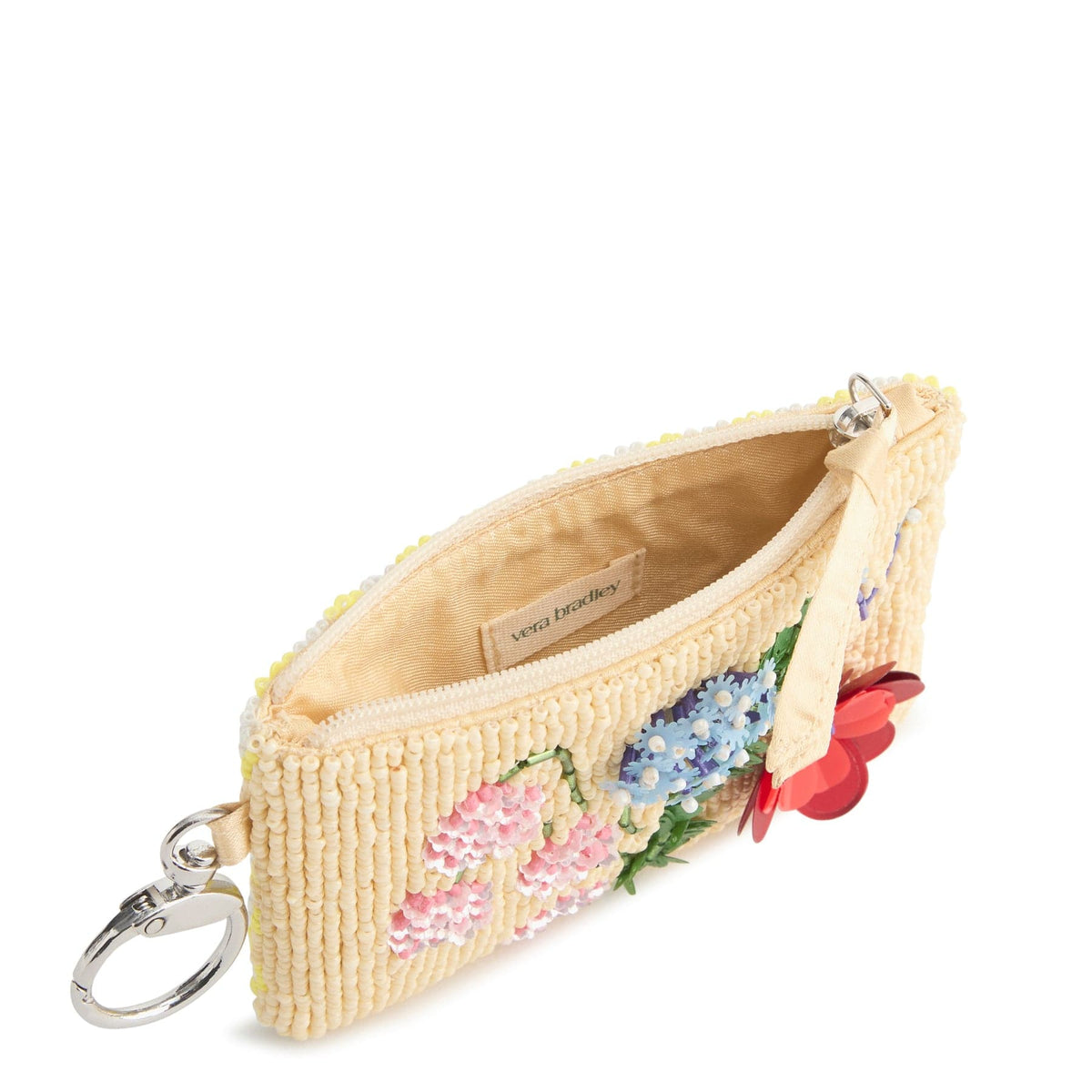Beaded Zip Pouch in All the Pretty Wildflowers