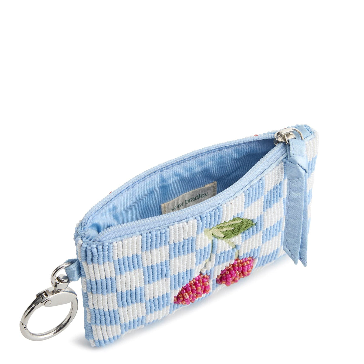Beaded Zip Pouch in Cherry Picking