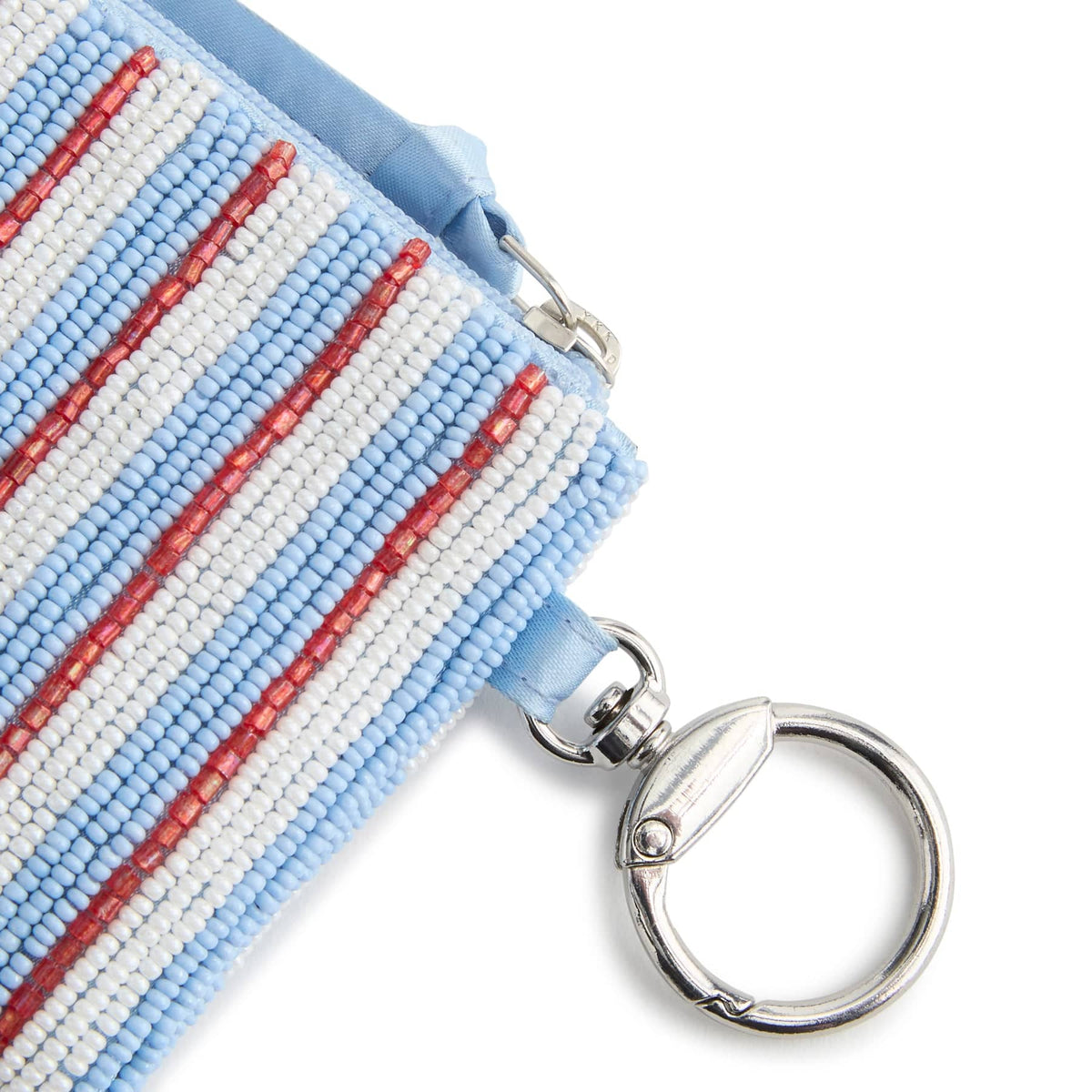 Beaded Zip Pouch in Cherry Picking