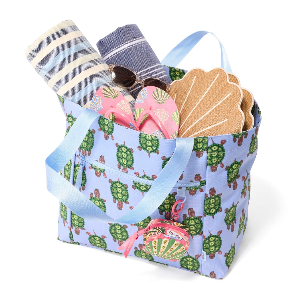 Drawstring Family Tote in Slow Dance