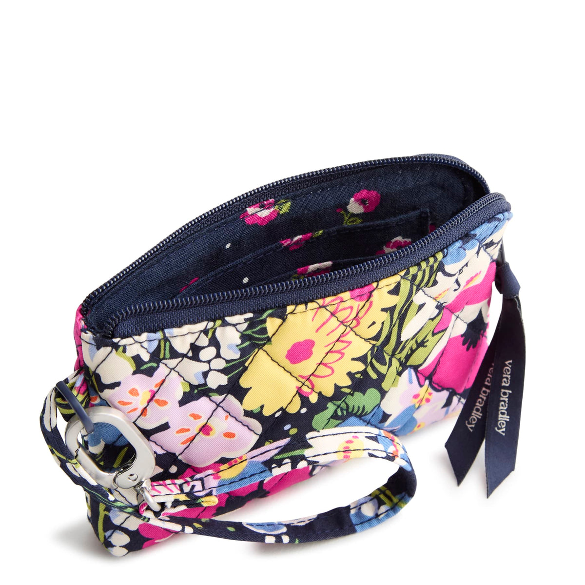 Clip and Zip Wristlet in Poppy Fields