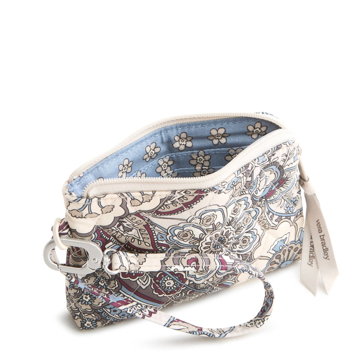 Clip and Zip Wristlet in Neutral Rhapsody