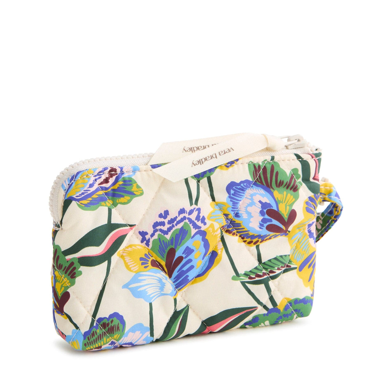 Clip and Zip Wristlet in Gardenia Garden