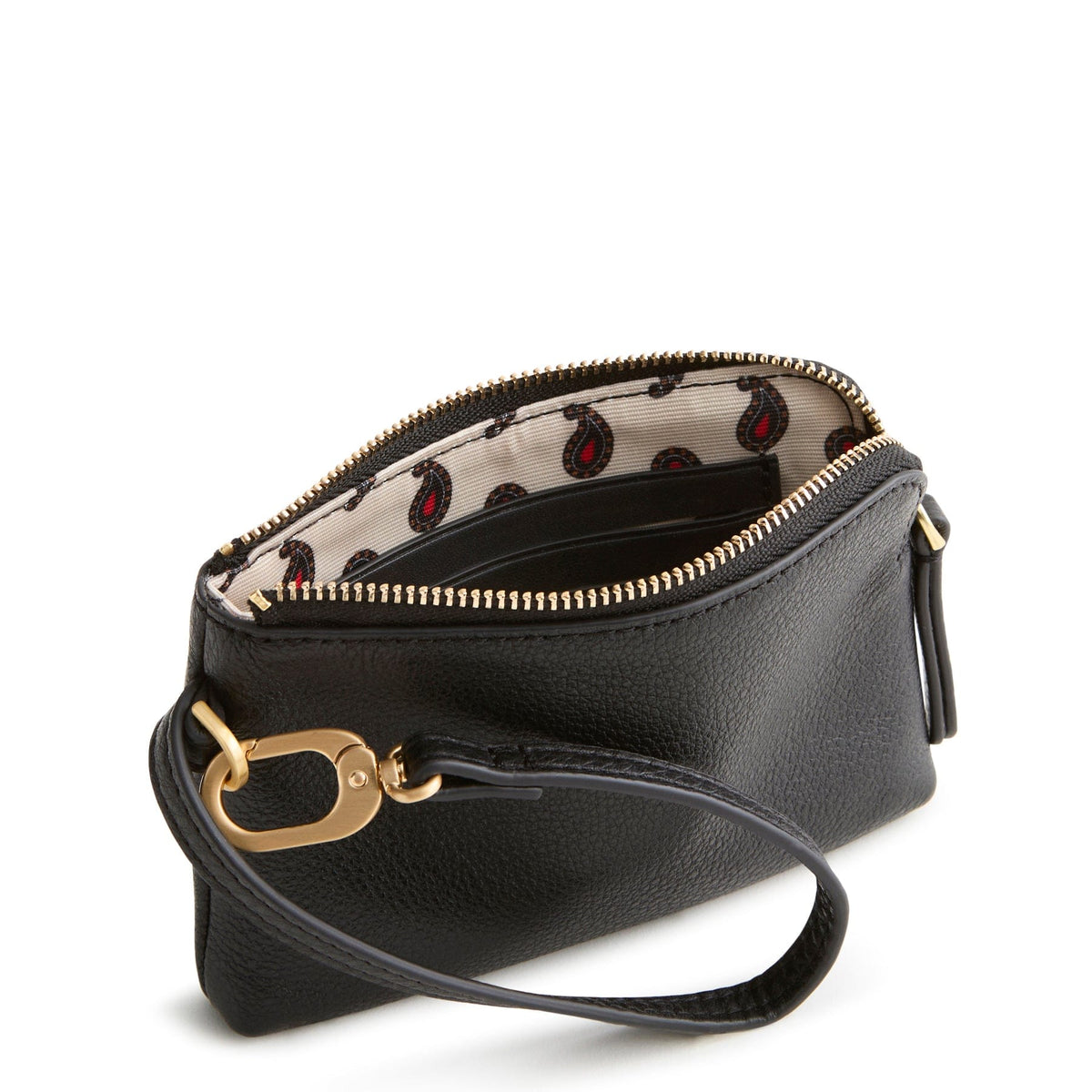 Clip and Zip Wristlet Wallet in Moonless Night