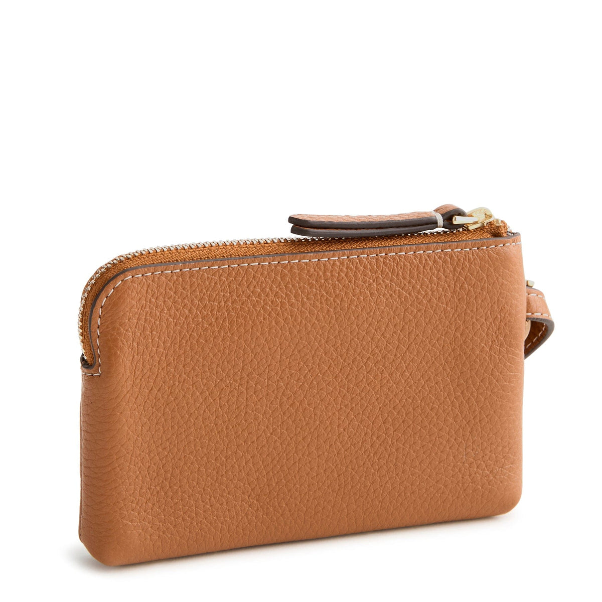 Clip and Zip Wristlet in Roasted Pecan