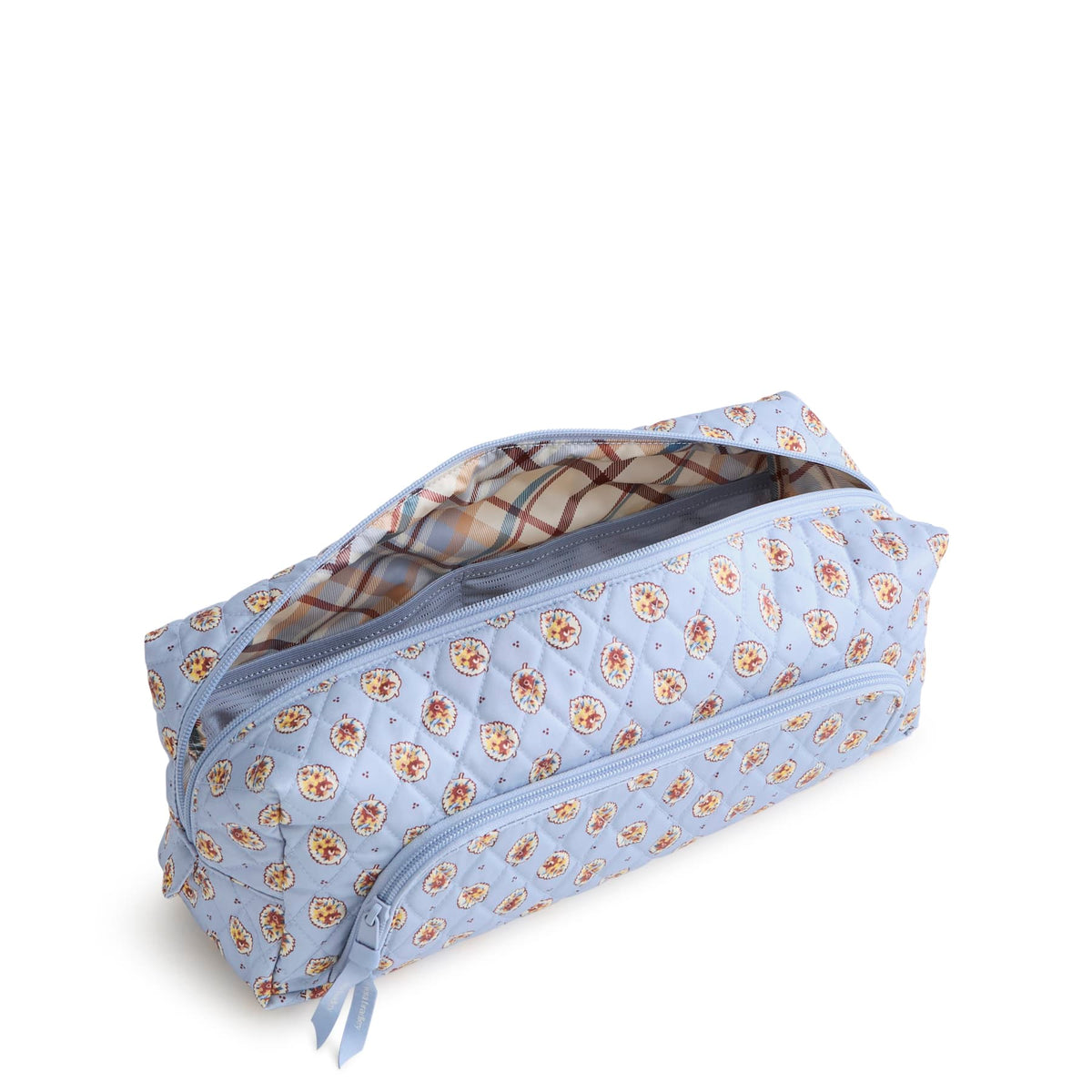 Hair Care Case in Blue Leaf