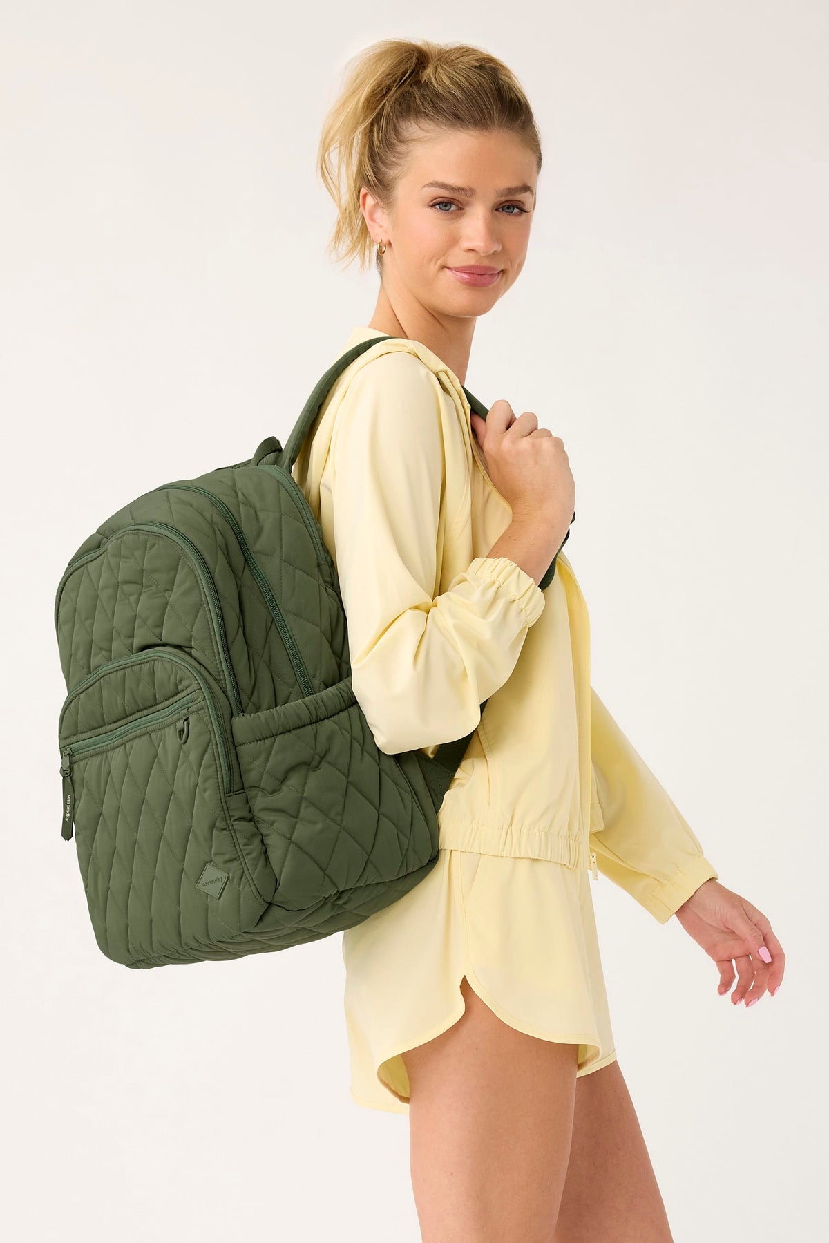 Large Bancroft Backpack in Bronze Green