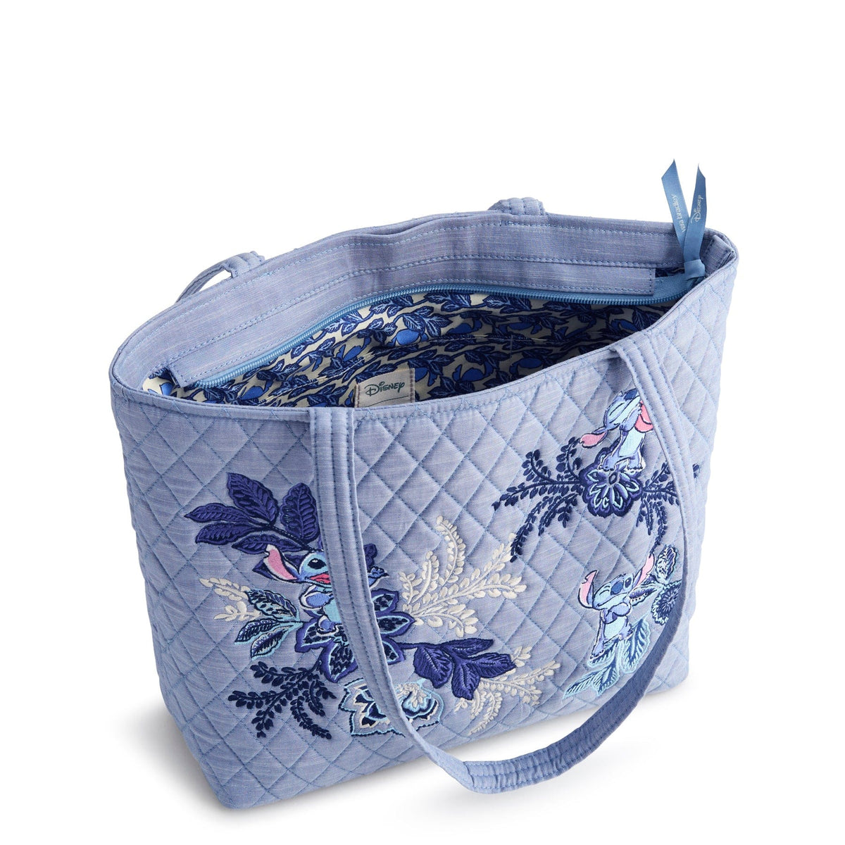 Disney Small Original Vera Tote in Stitch Leafy Blooms Chambray