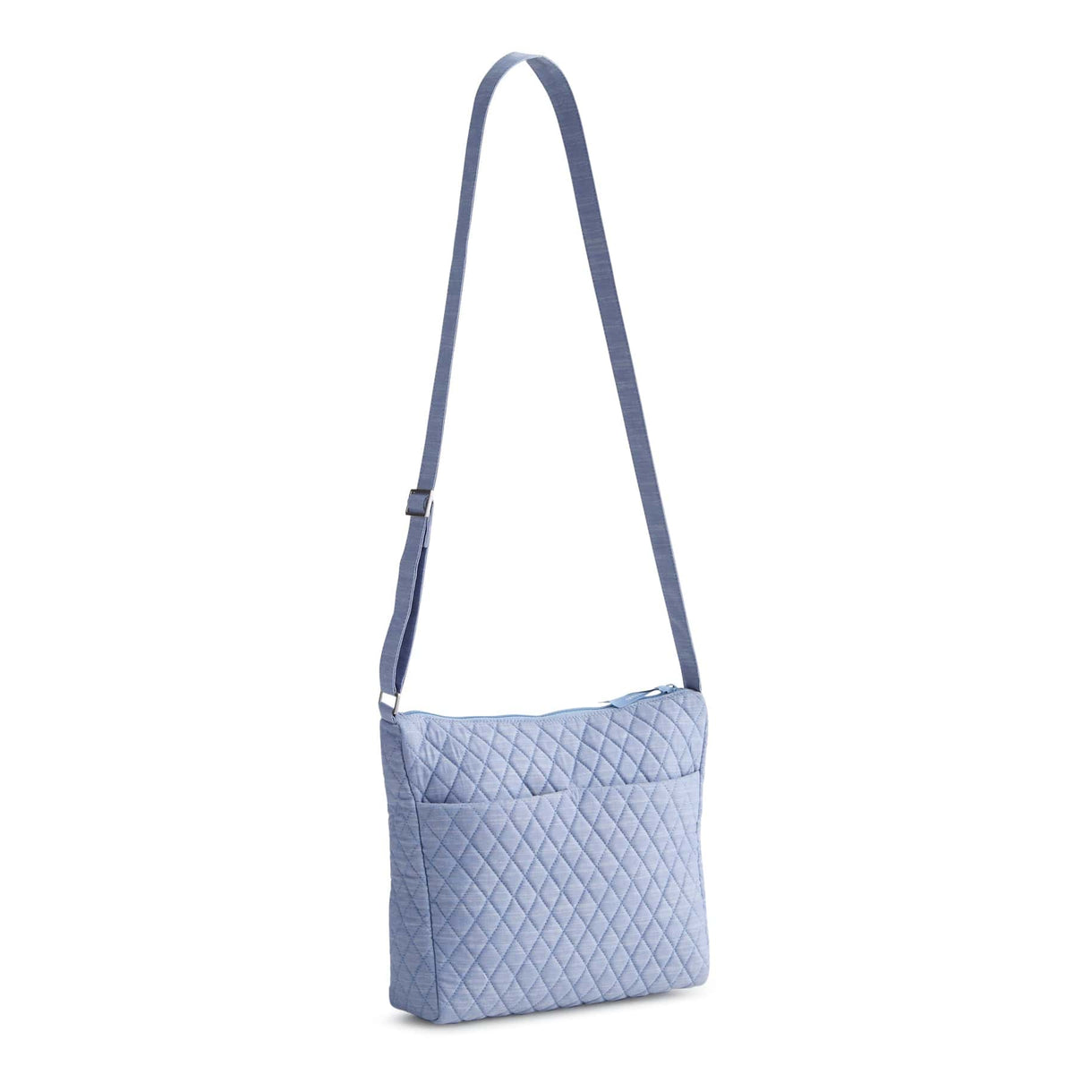 Disney Harwick Large Messenger in Stitch Leafy Blooms Chambray