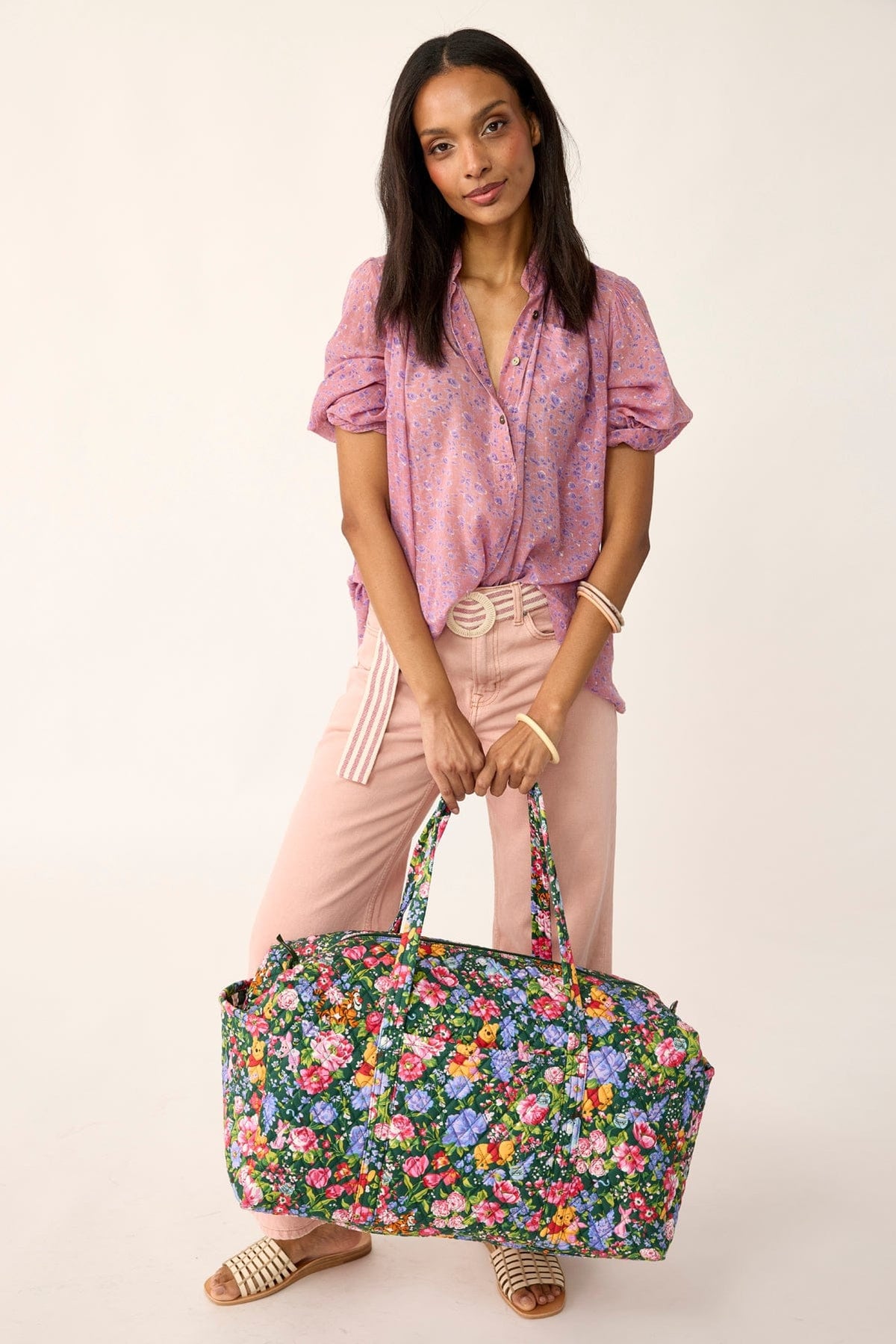 Disney Large Original Duffel in Winnie the Pooh Springtime