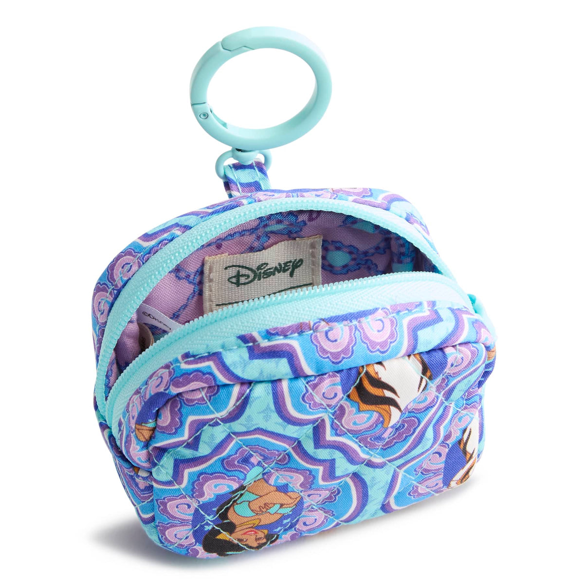 Disney Zip Earbud Bag Charm in Jasmine Medallions